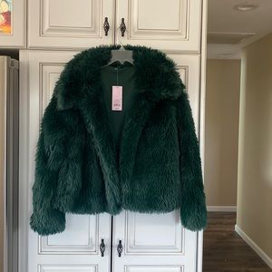 Wild Fable Green Teddy Jacket